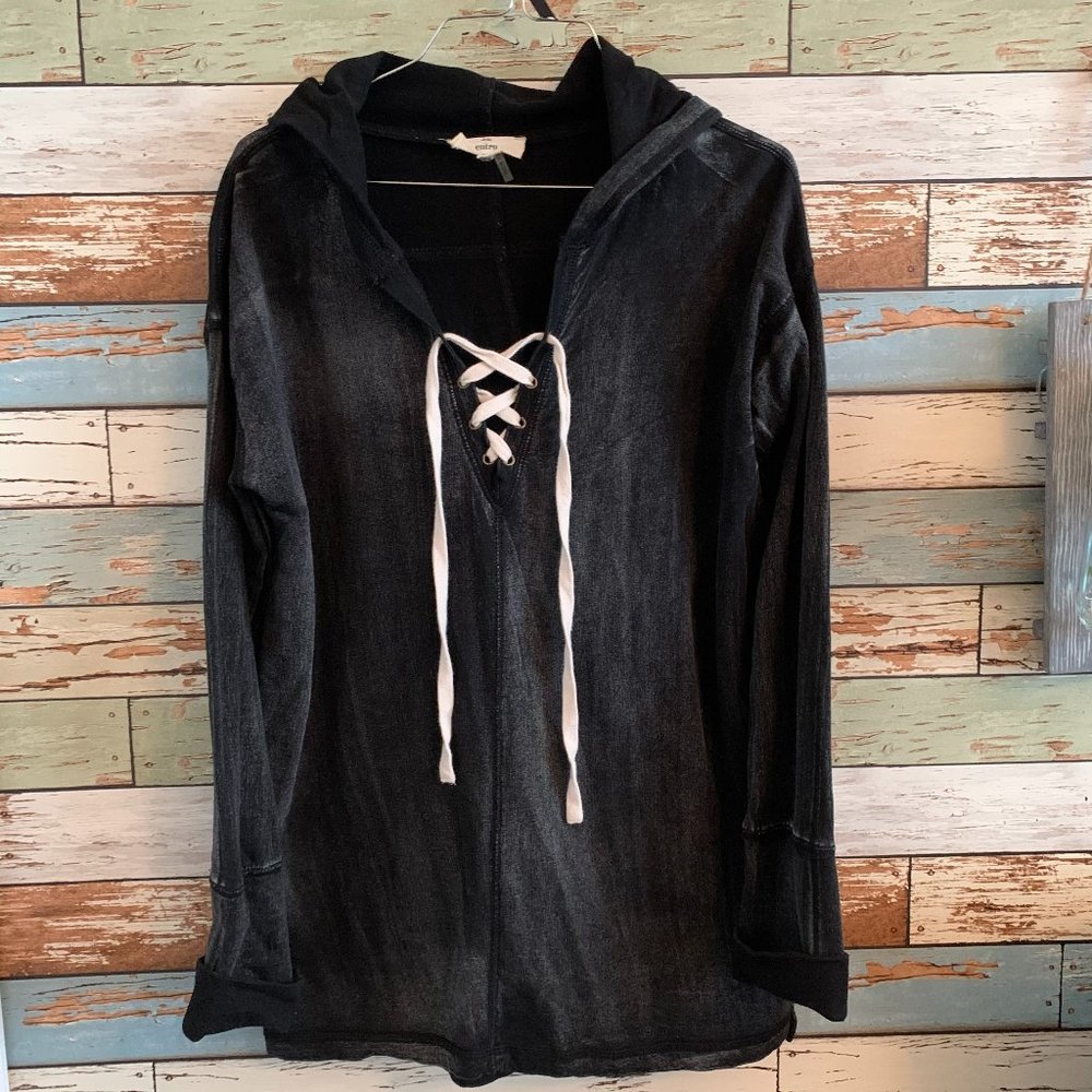 NWOT Entro | Lace-up Hoodie Sz S